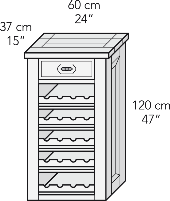 Mueble auxiliar vinos