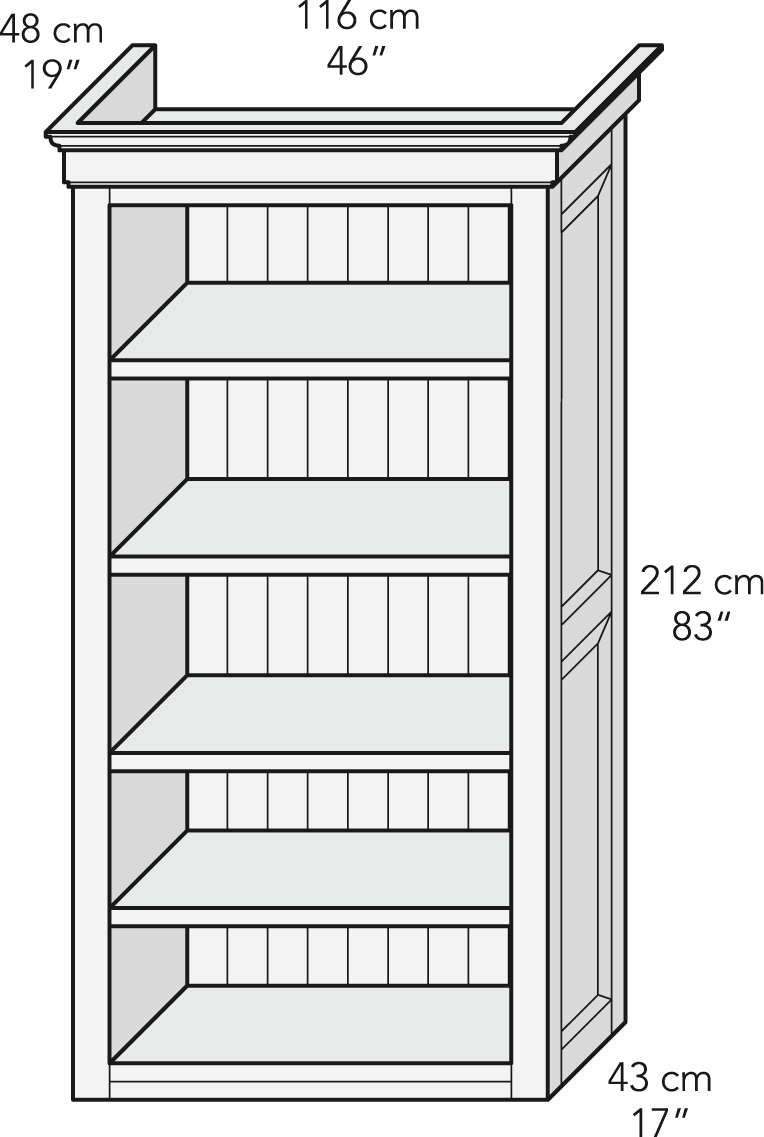 Mueble libreria estantes