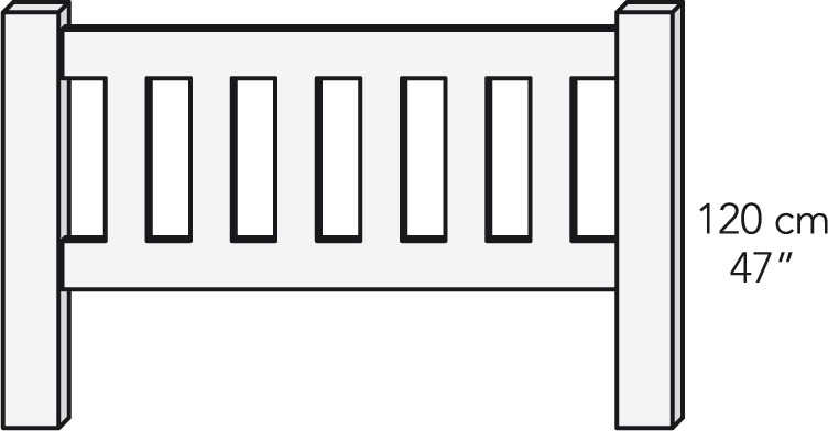 Cabezal barras 180 cm