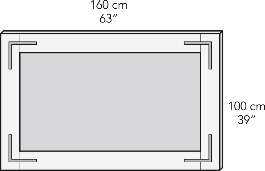Marco luna 160 x 100 cm