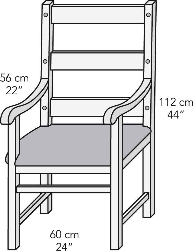 Sillón “Mesón” con clavos